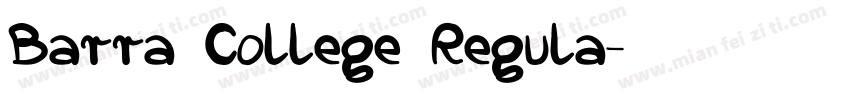 Barra College Regula字体转换